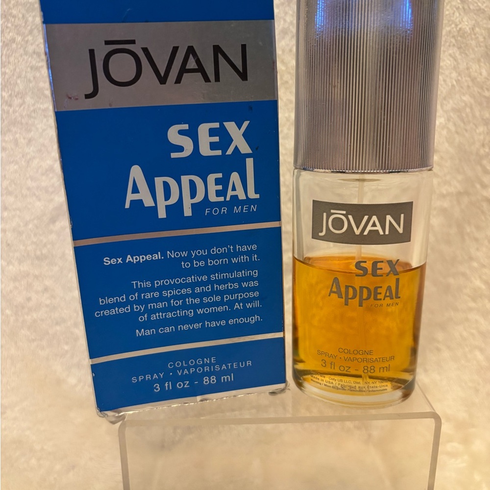 Vintage collectable Jovan Sex Appeal Blue Men's Cologne